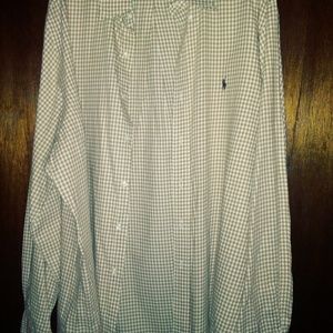 XXL Polo Ralph Lauren Button Long Sleeve Tan Brown